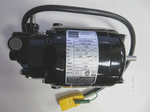 Vintage Small Bodine NSH-12R Gearmotor 6:1 Ratio Gear Motor 115 Volt