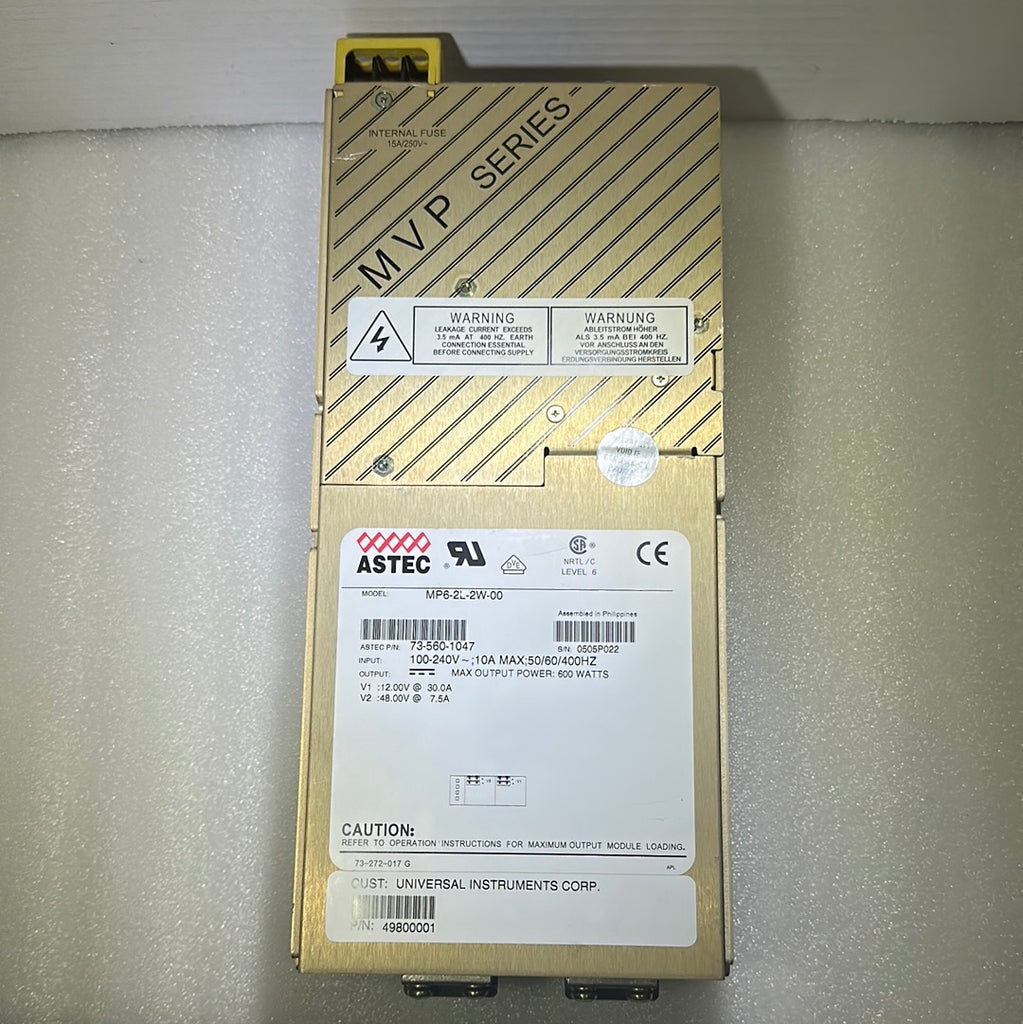 Astec Power Supply  MP6-2L-2W-00  / 49800001