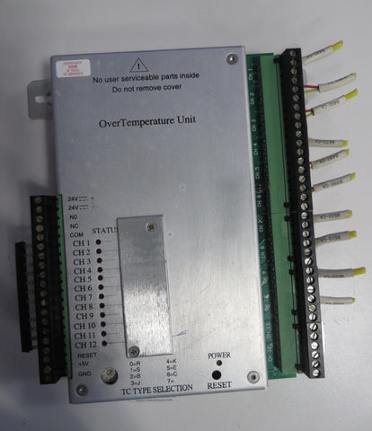 BTU INTERNATIONAL 5203376 OVERTEMPERATURE UNIT 12 CHANNEL 24VDC