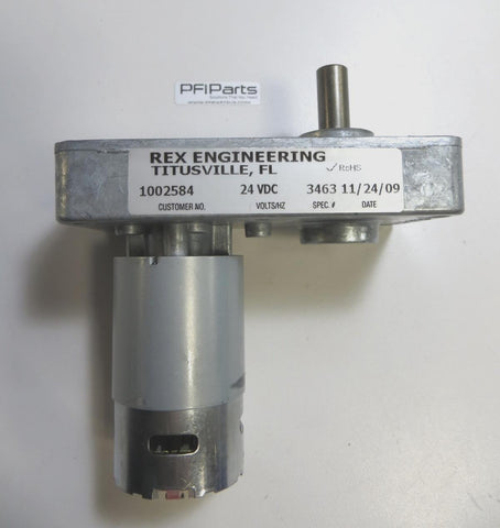 REX ENGINEERING 1002584 GEARMOTOR 24VDC