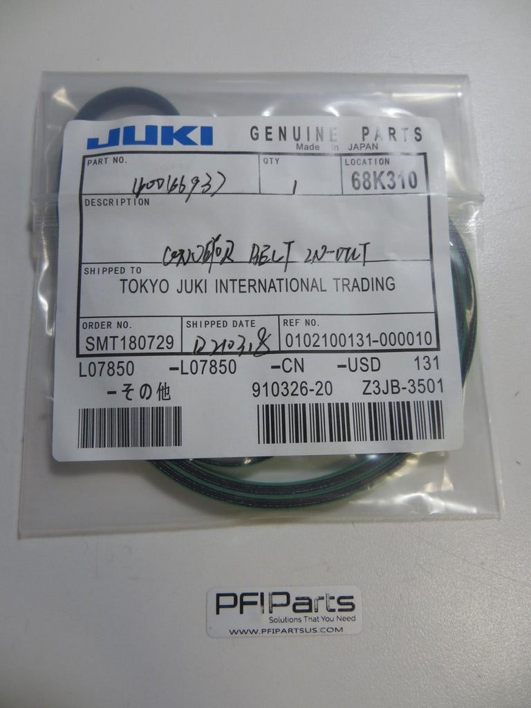 JUKI FX-3 FX-3R CONVEYOR BELT IN OUT 40046937