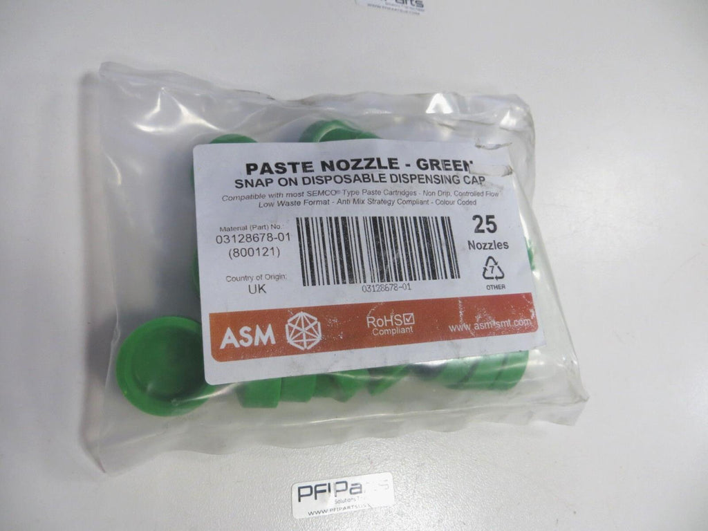 DEK ASM 03128678-01 Snap-On Disposable Dispensing Cap Nozzles LOT OF 25