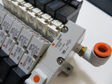 New SMC Pneumatic 7X Solenoid Valve Manifold  VQZ235-6LO  7 Ports