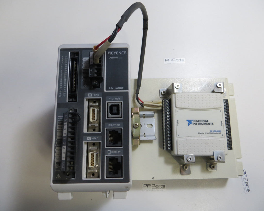 Keyence LK-G3001 and National Instruments USB-6009 Multifunction DAQ Device