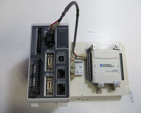Keyence LK-G3001 and National Instruments USB-6009 Multifunction DAQ Device