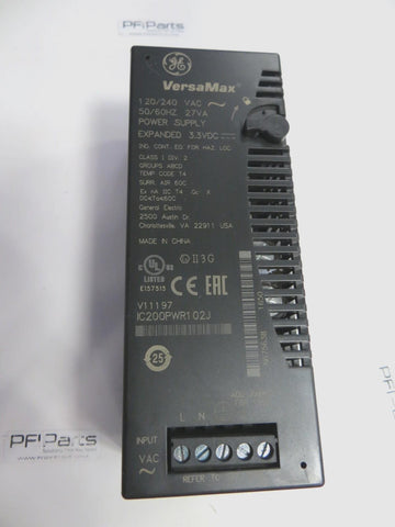 GE IC200PWR101J VERSAMAX,GE PBI001,PB1001,V11197,120/240V POWER SUPPLY,EJ