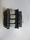 IDEC SQ2V-07B SQ DIN/PNL MT WITH RQ2V-CN-D24 RELAY LOT OF 4