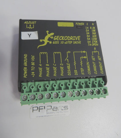 GECKODRIVE G201 Stepper Motor Drive, 10 µStep, 1-7A, 24-80VDC