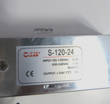 Q&W S-120-24 SWITCHABLE POWER SUPPLY With LED, AC 100-220V to DC 24V 5A