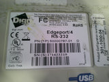 Digi Edgeport/4; 4 port DB-9 RS232 to USB Converter (includes 1 meter A to B USB cable); Replaces 301-1000-04