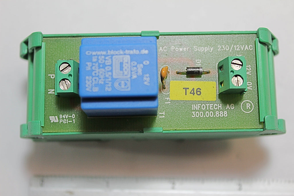 Infotech AG 300.00.888 AC Power Supply 230/12VAC