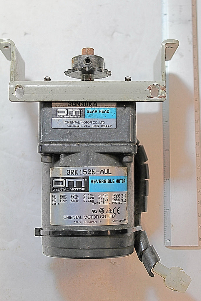Oriental Motor 3RK15GN-AUL Reversible Motor w/ Gear Head 3GN30KA