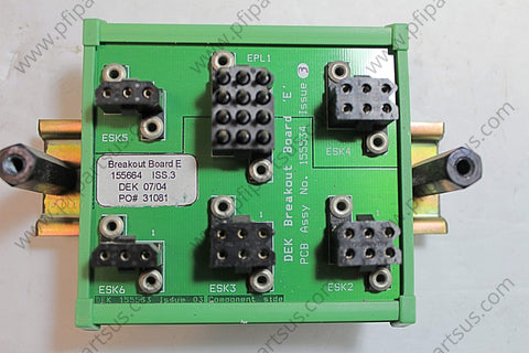 DEK 155664 / 155534 Breakout Board E - Boards from [store] by DEK - 155534, 155664 Iss. 3, board, DEK, Spare Parts