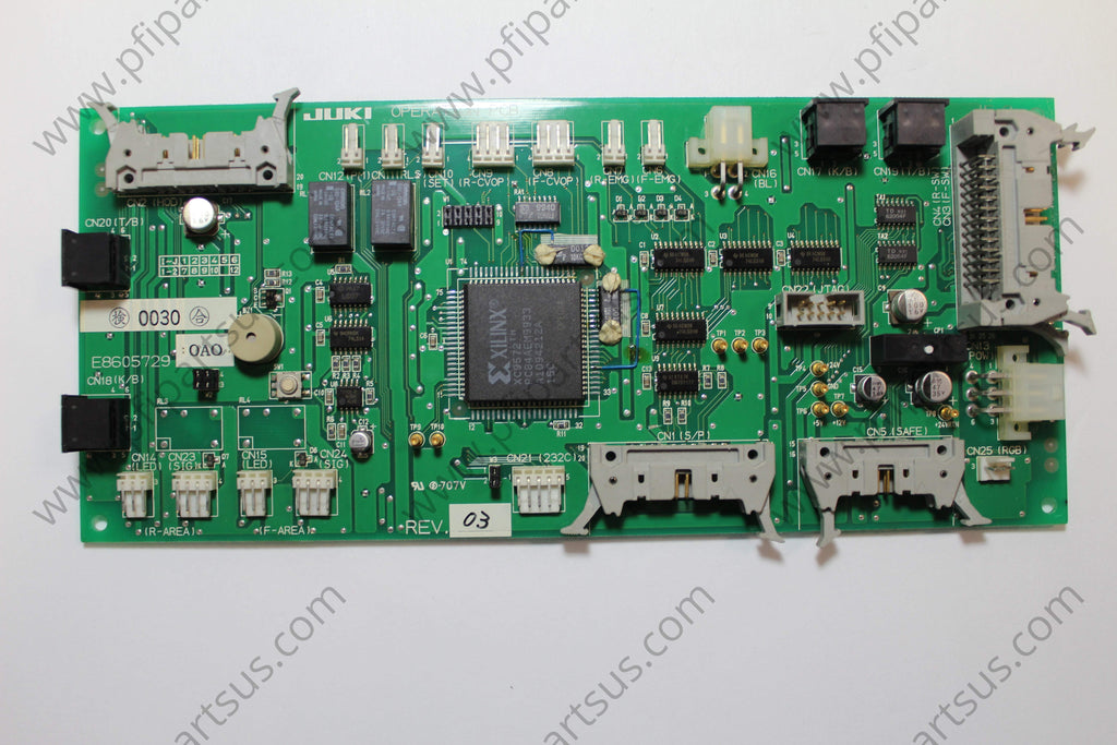 Juki E86057290A0 Operation PCB Rev 3 - PCB from [store] by JUKI - E8605729, Juki, PCB
