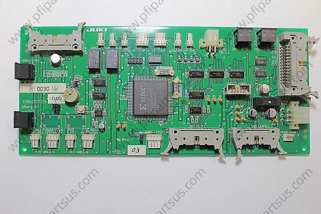 Juki E86057290A0 Opertion PCB Rev 4 - PCB from [store] by JUKI - E8605729, Juki, PCB