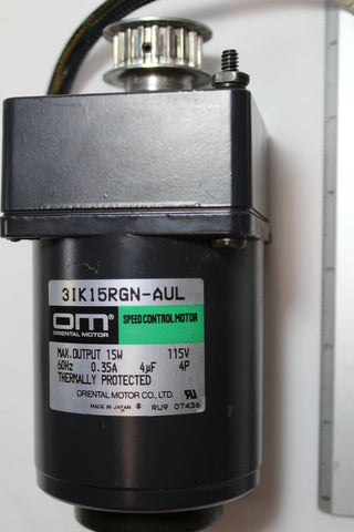 OM 3IK15RGN-AUL Speed Control Motor w/ 3GN15KA Gear Head