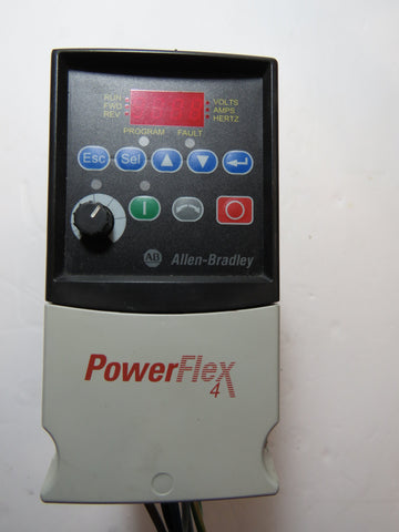 A-B PowerFlex 4 Cat. # 22A-B4P5N104 Ser. A  w/ 22-RF9P5-AS