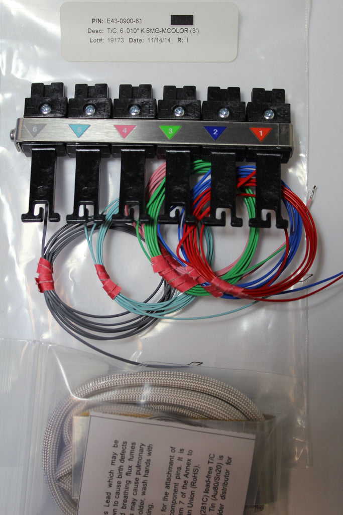 M.O.L.E. E43-0900-61 Type K Themocouple Kit 6 Pcs.