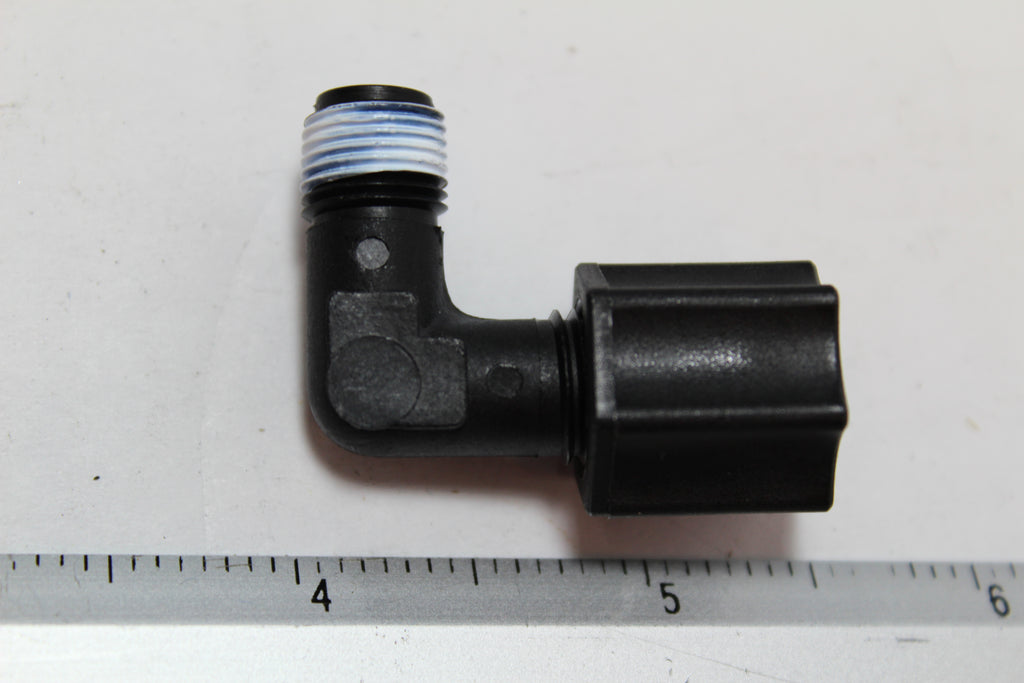 Asymtek 7021499 Fitting, 1/8"MPT-1/4"COMP., ELBOW, BLACK, PP