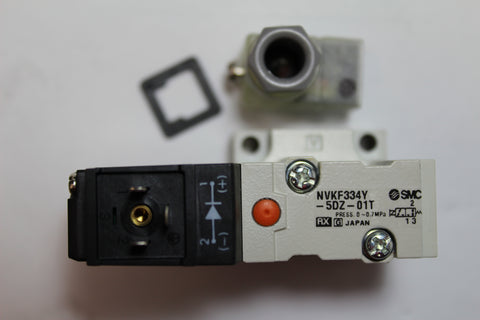 SMC NVKF334Y-5DZ-01T Base Mounted Valve 24VDC