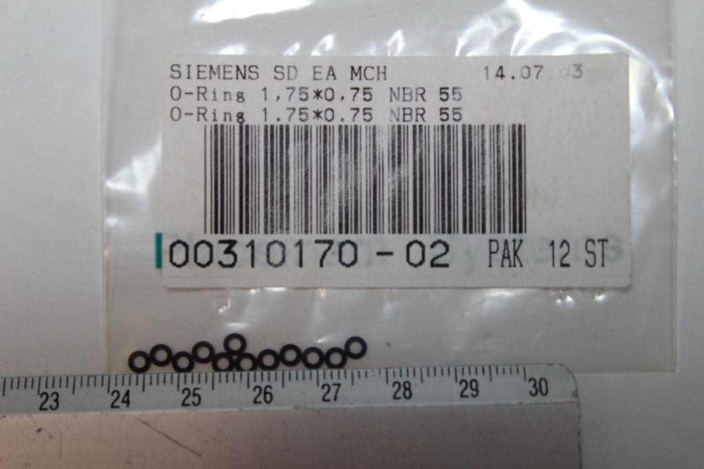 Siemens 00310170-02 O-ring 1.75x0.75 NBR 55