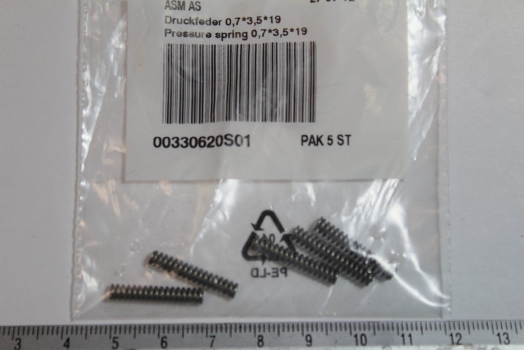 Siemens 00330620-01 Pressure Spring 0.7x3.5x5.19