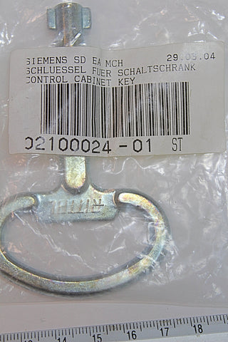 Siemens 02100024-01 Control Cabinet Key