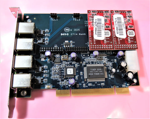 Digium E228149 TDM400P Quad PCI with 2 X100M