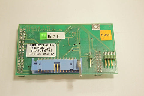 00321525-02 - Siemens  parts (407) 278-7311 / www.pfipartsus.com