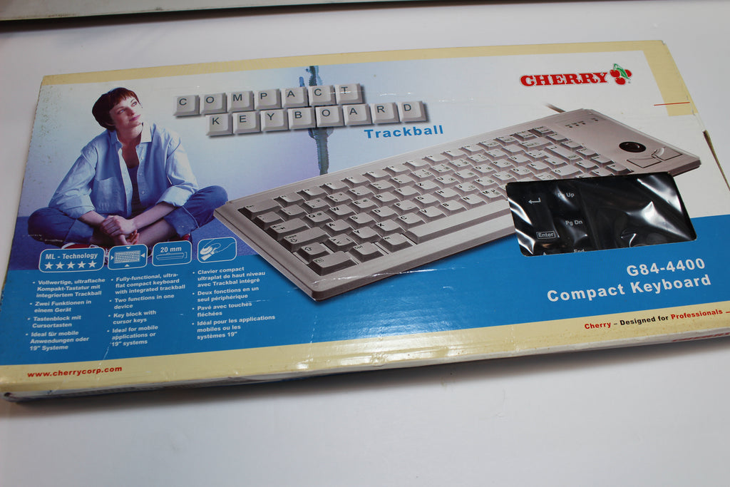 Cherry G84-4400 Compact Keyboard w/Trackball