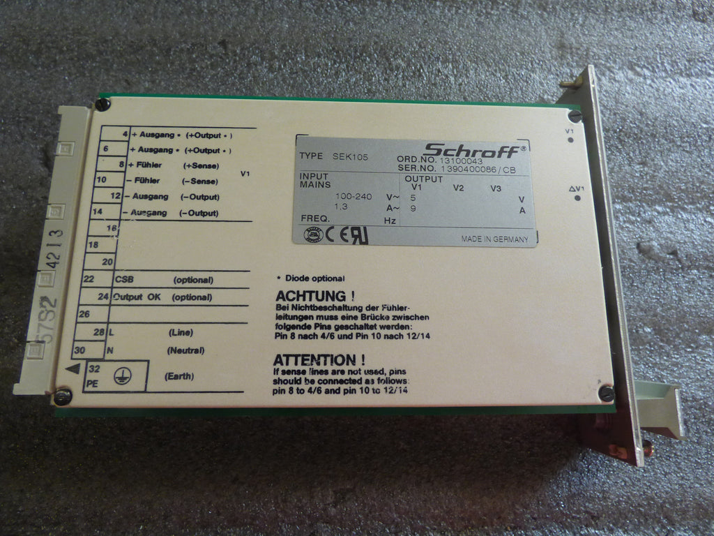 SEK 105 - Schroff  parts (407) 278-7311 / www.pfipartsus.com
