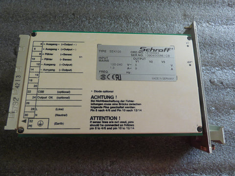 SEK 105 - Schroff  parts (407) 278-7311 / www.pfipartsus.com