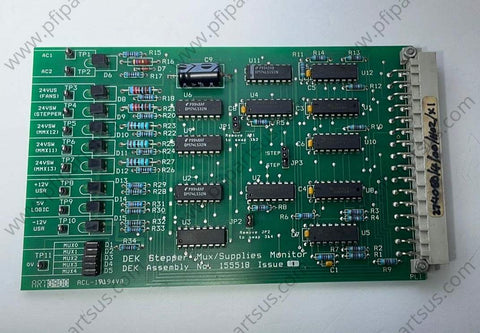DEK - Stepper Mux / Supplies Monitor  155518 - PCB from [store] by DEK - 155518, DEK, PCB, Spare Parts, Stepper Mux, Supplies Monitor