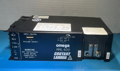 OMEGA MML400X5A COUTANT LAMBDA POWER SUPPLY NS-LGE-260